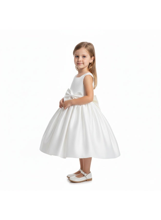 دىدانيالا فستان أبيض بفيونكة - Image 4